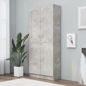 Book Cabinet Concrete Grey 82.5x30.5x185.5 cm Engineered Wood