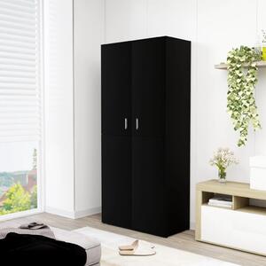 Shoe Cabinet Black 80x39x178 cm Engineered Wood