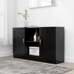 Sideboard Black 120x30.5x70 cm Engineered Wood