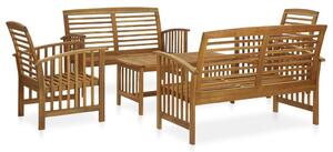 5 Piece Garden Lounge Set Solid Acacia Wood