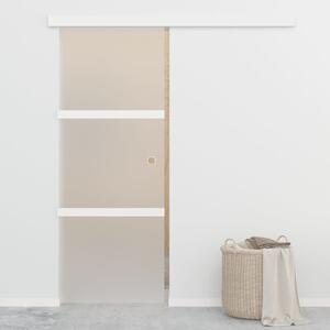 Sliding Door with Soft Stops ESG Glass and Aluminium 76x205 cm