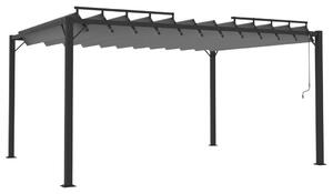 Gazebo with Louvered Roof 3x4 m Anthracite Fabric and Aluminium
