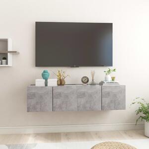 Hanging TV Cabinets 2 pcs Concrete Grey 60x30x30 cm