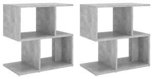 Bedside Cabinets 2 pcs Concrete Grey 50x30x51.5 cm Engineered Wood