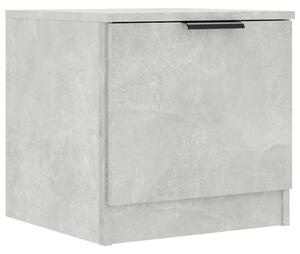 Bedside Cabinet Concrete Grey 40x39x40 cm