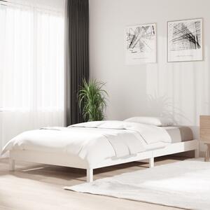 Stack Bed White 80x200 cm Solid Wood Pine