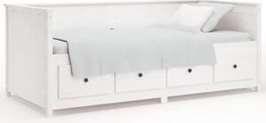 Day Bed White 100x200 cm Solid Wood Pine