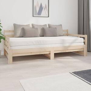 Pull-out Day Bed Solid Wood Pine 2x(90x200) cm