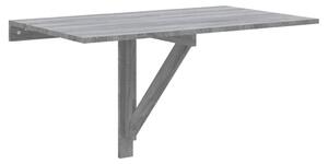 Folding Wall Table Grey Sonoma 100x60x56 cm Engineered Wood