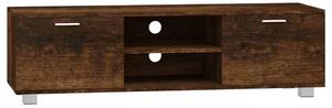 TV Cabinet Smoked Oak 140x40.5x35 cm Engineered Wood