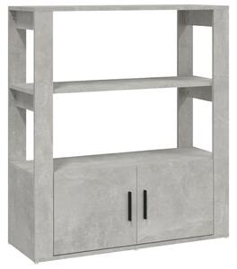 Sideboard Concrete Grey 80x30x90 cm Engineered Wood