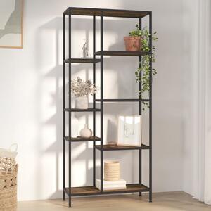 Book Shelf 80x30x180 cm Steel and Engineered Wood