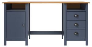 Desk Hill Grey 150x50x74 cm Solid Pine Wood