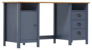 Desk Hill Grey 150x50x74 cm Solid Pine Wood