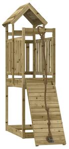 Playhouse with Climbing Wall Impregnated Wood Pine