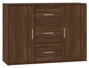 Sideboard Brown Oak 91x29.5x65 cm Engineered Wood