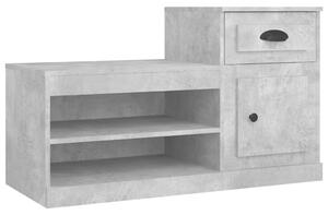Shoe Cabinet Concrete Grey 100x42x60 cm Engineered Wood