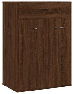 Shoe Cabinet Brown Oak 60x35x84 cm Engineered Wood