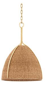 Woodlawn Pendant, Light, Large, Brown/Gold - Andrew Martin