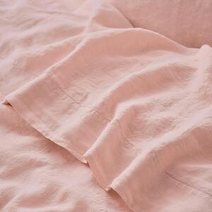 Rose Linen Blend Flat Sheet | Super King | Piglet in Bed