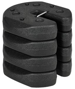 Outsunny Gazebo Leg Weights Set of 4, 12KG Weights with Reinforce Pins & Carry Belt for Canopies Marquees Tents Aosom UK
