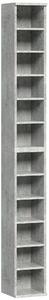 HOMCOM Set of Two 102 CD Storage Units - Cement Grey Aosom UK