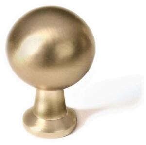 Layon Cabinet Knob in Matt Brushed Brass, Antique Pewter and Deep Antique Brass Finish
