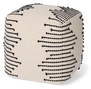 Pouffe - 45 x 45 x 45 cm. - Off White - Søstrene Grene