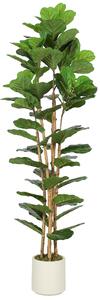 HOMCOM 180cm Artificial Fiddle Leaf Fig Tree - Green