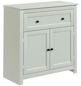 HOMCOM Sideboard Storage Cabinet, Modern Kitchen Cupboard with Adjustable Shelf, Drawer and Double Doors, Green