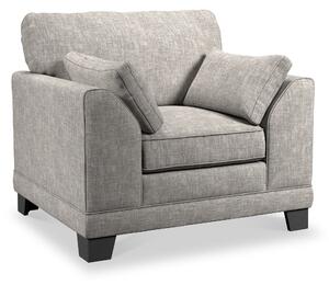 Jules Contemporary Fabric Armchair in Light or Dark Grey | Roseland