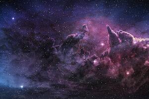 Photography purple nebula and cosmic dust, ClaudioVentrella