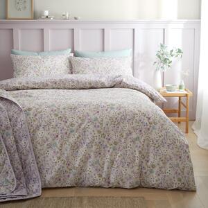 Bianca Ditsy Floral Reversible Duvet Cover Bedding Set Lilac