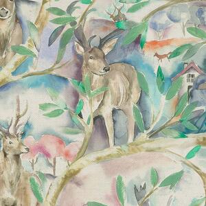 Voyage Maison Whinlatter Printed Cotton Fabric Teal