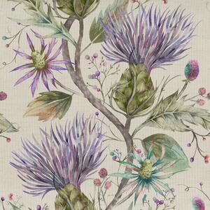 Voyage Maison Varys Printed Cotton Fabric Violet