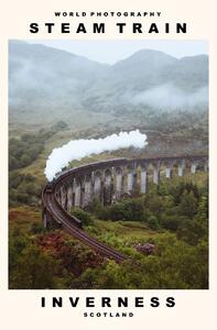 Art Photography Steam Train (Inverness, Scotland), (30 x 40 cm)
