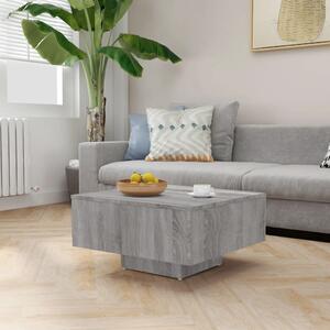 Coffee Table Grey Sonoma 60x60x31.5 cm Engineered Wood