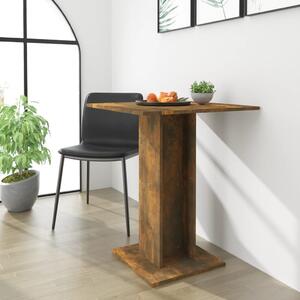 Bistro Table Smoked Oak 60x60x75 cm Engineered Wood