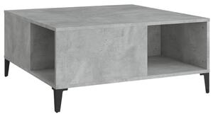 Coffee Table Concrete Grey 80x80x36.5 cm Engineered Wood