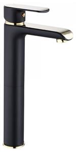 Bathroom faucet REA Bloom Black Gold high