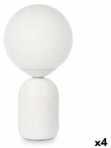 Desk lamp Ball 40 W White Ceramic 15 x 28,5 x 15 cm (4 Units)