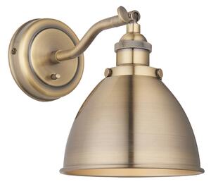 Fletcher Wall Light in Antique Brass