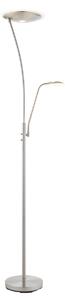 Alessandra Two Light Floor Lamp in Satin Chrome