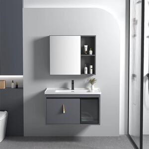 Bathroom furniture set with washbasin Paris 60cm Grey