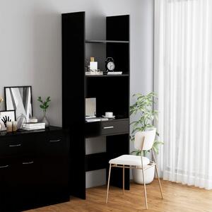Book Cabinet Black 60x35x180 cm Engineered Wood