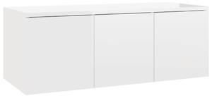 TV Cabinet High Gloss White 80x34x30 cm Engineered Wood