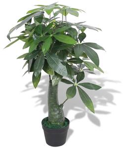 Artificial Fortune Tree Plant with Pot 85 cm Green