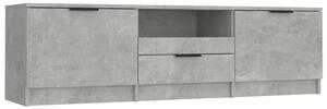 TV Cabinet Concrete Grey 140x35x40 cm Engineered Wood