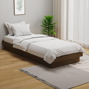 Bed Frame without Mattress Honey Brown Solid Wood Small Single