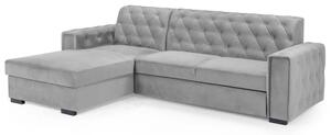 Renton Fabric Left Hand Corner Sofa Bed In Grey